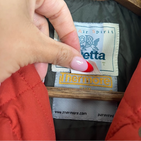 Beatha Women's Red Quilted Utility Jacket - Picture 7 of 10